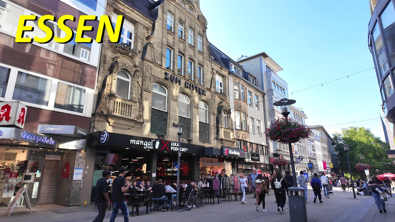Stadt Essen walkingtour 4K | Vom HBF zum Berliner Platz Sommer 2025