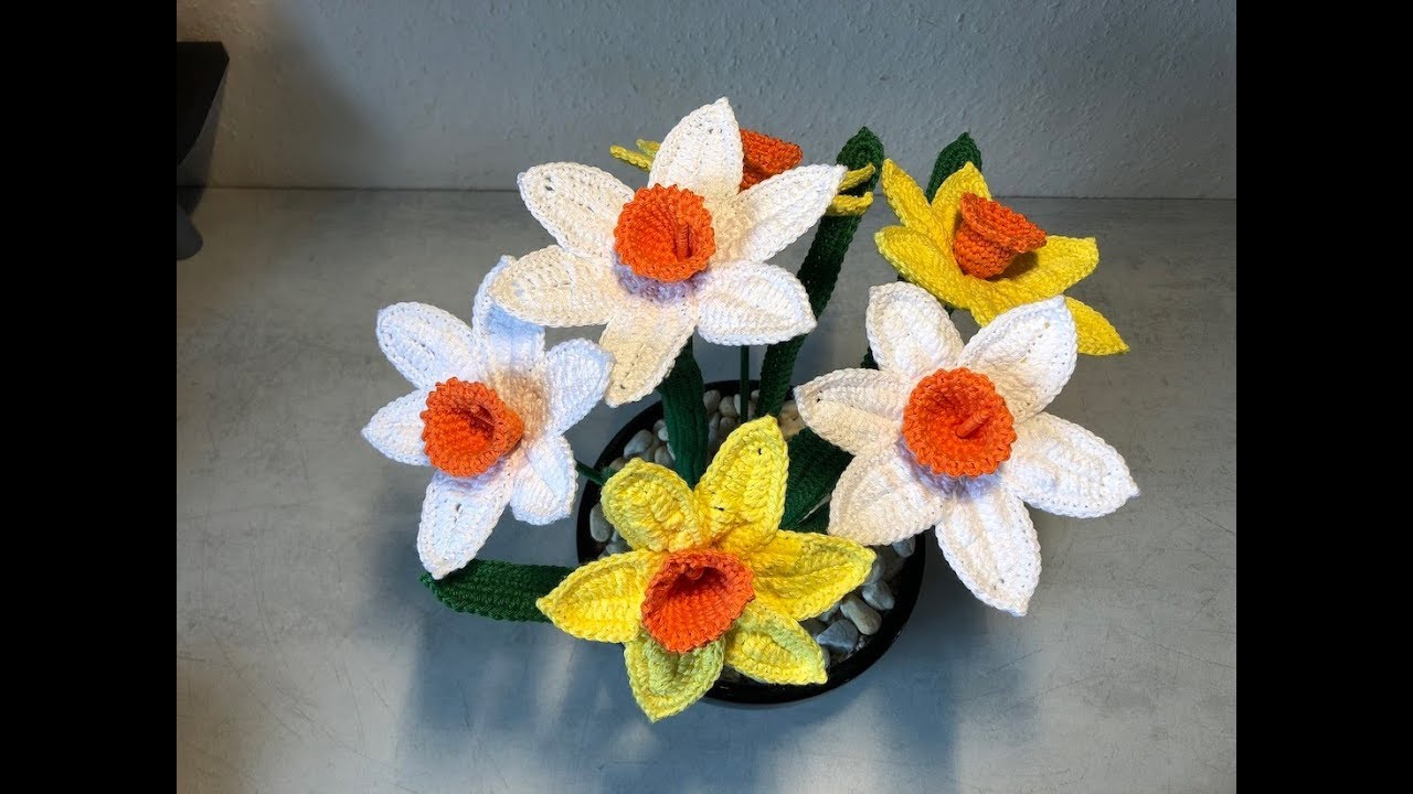 Tuto jonquilles au crochet
