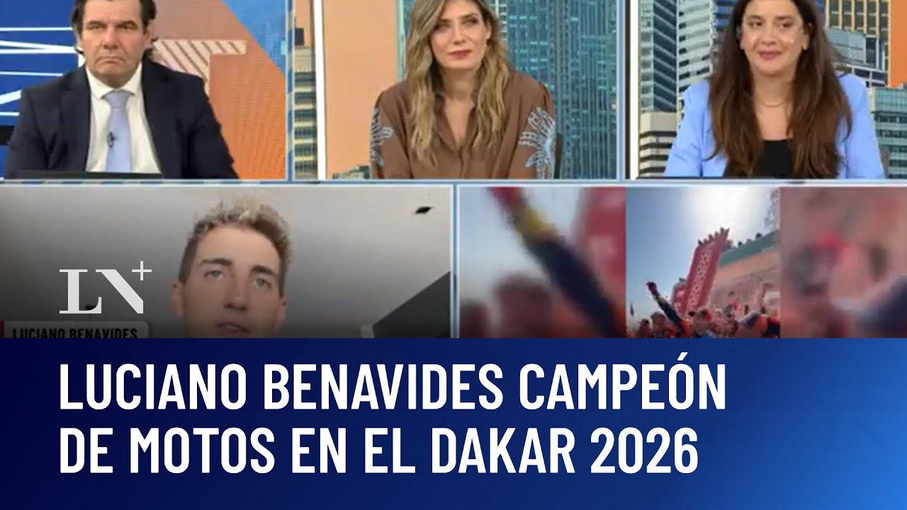 Luciano Benavides campeón del Dakar 2026 en motos