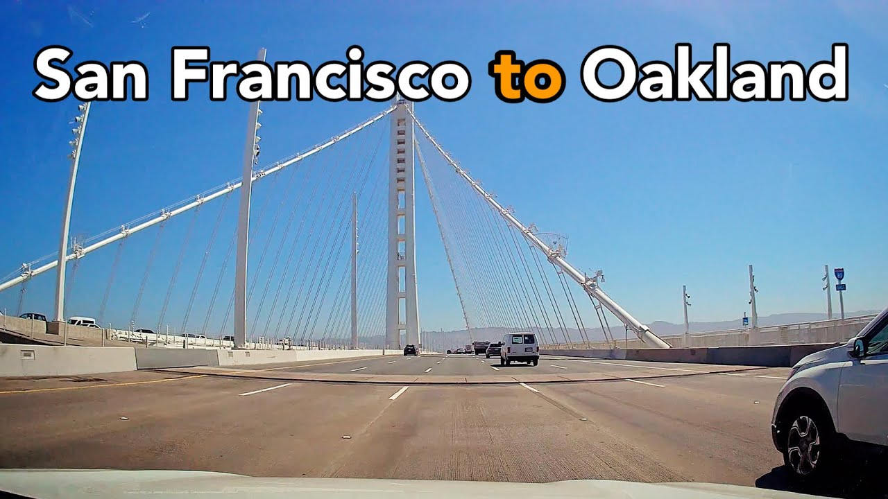 San Francisco To Oakland , Through Oakland Bay Bridge, California, USA