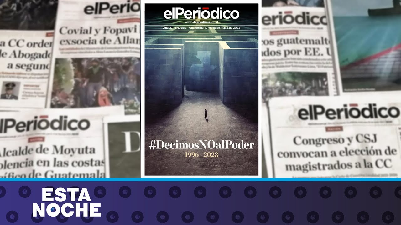 José Zamora y Julia Corado: Cierre de El Periódico, 