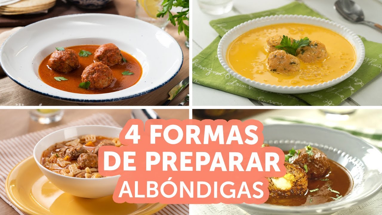 4 formas de preparar albóndigas | kiwilimón