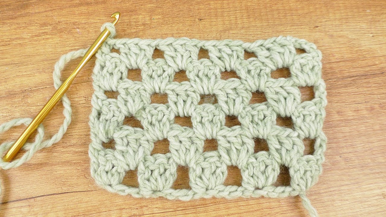 Granny Style Häkeln in Reihen | Super einfaches & schnelles Muster für Decken & Schals | Sommer