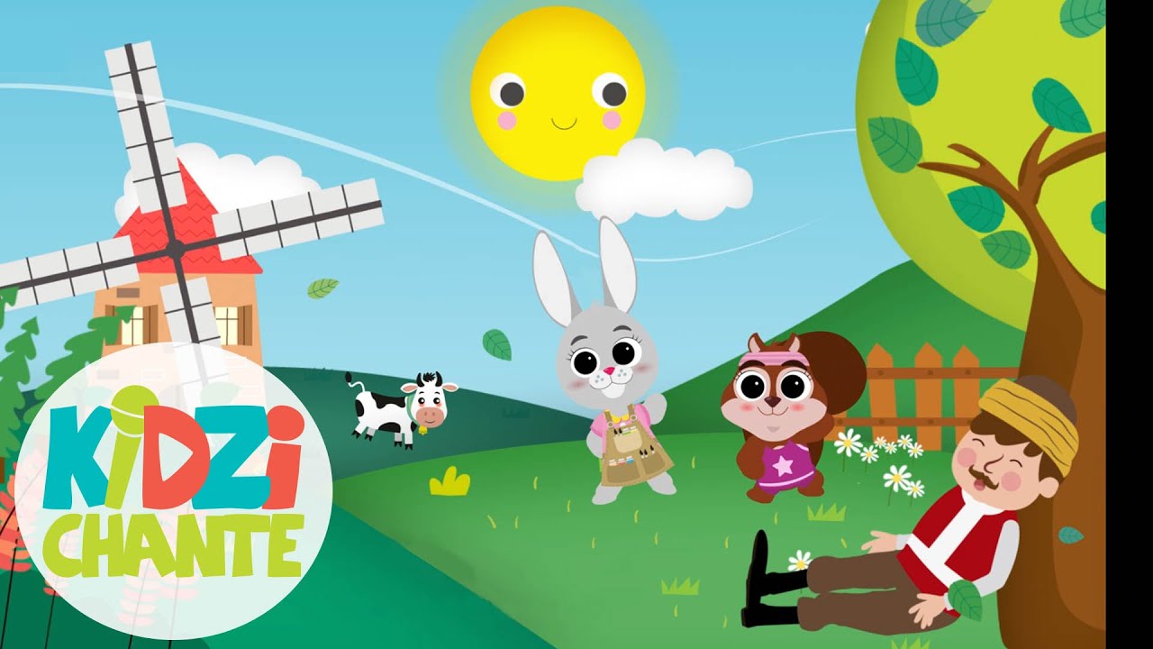 Meunier Tu Dors 😴 KIDZIGO | Chansons et Comptines pour enfants avec paroles en Français