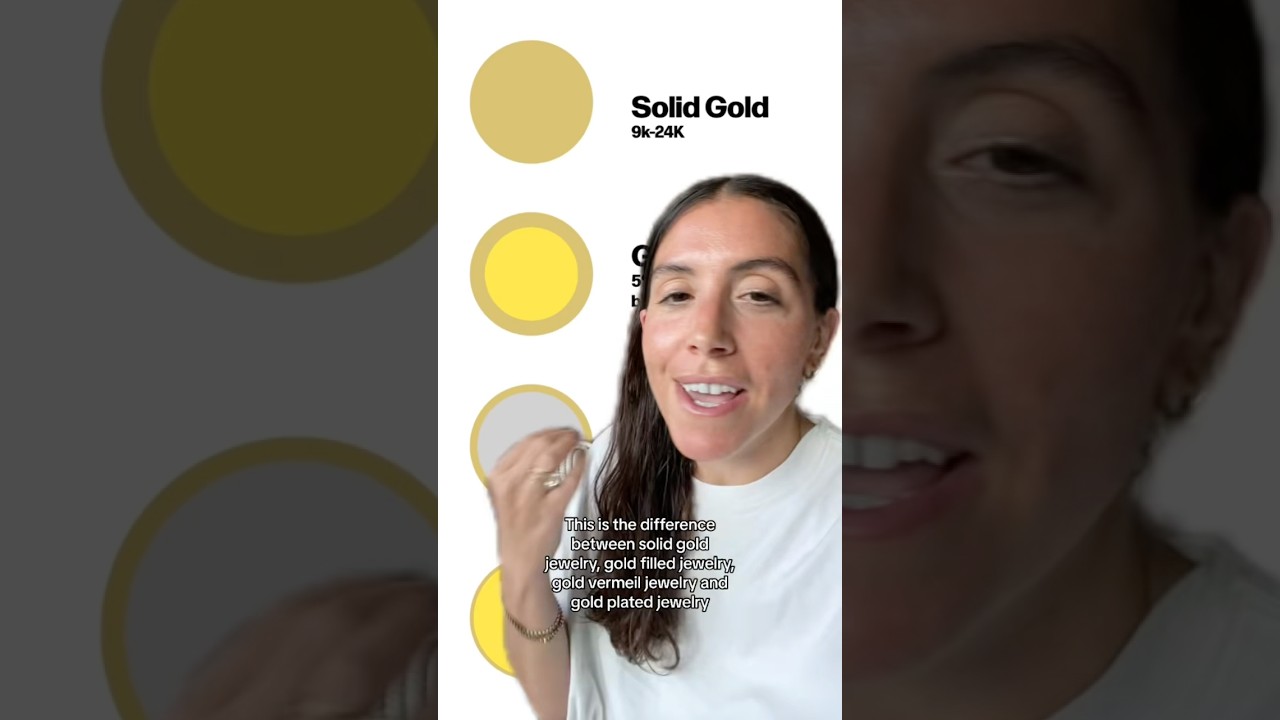 The difference between solid gold, gold filled, gold vermeil and gold plated jewelry #jewelry