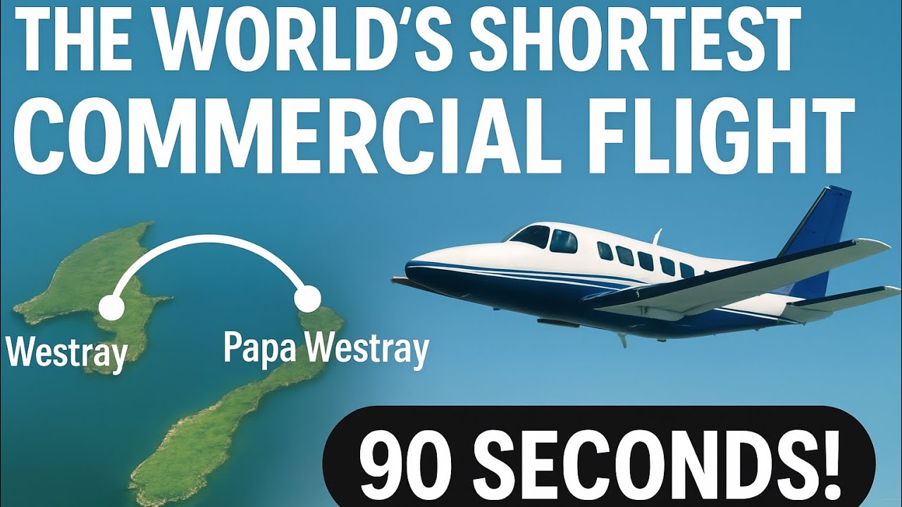 Shortest flight in the world! (90 seconds) #aviation #avgeek 