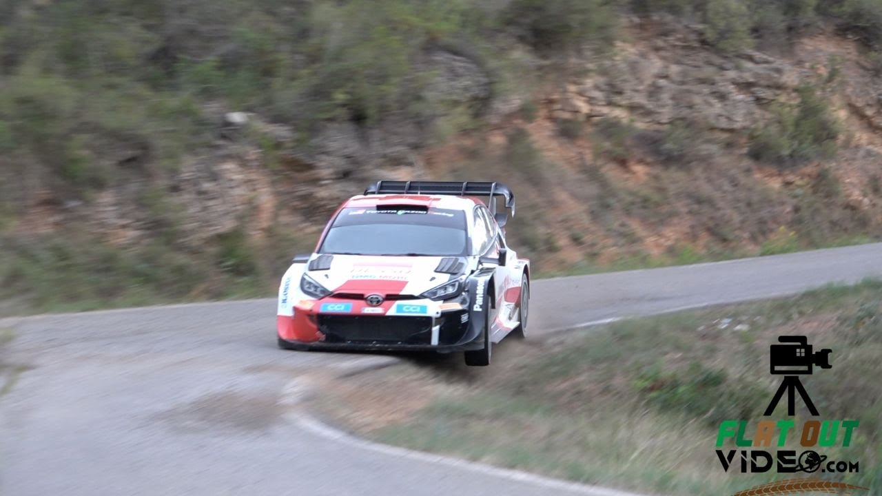 TEST WRC RallyRACC Catalunya 2022 | S&eacute;bastien Ogier | Toyota Yaris Rally1 Hybrid | FLATOUT