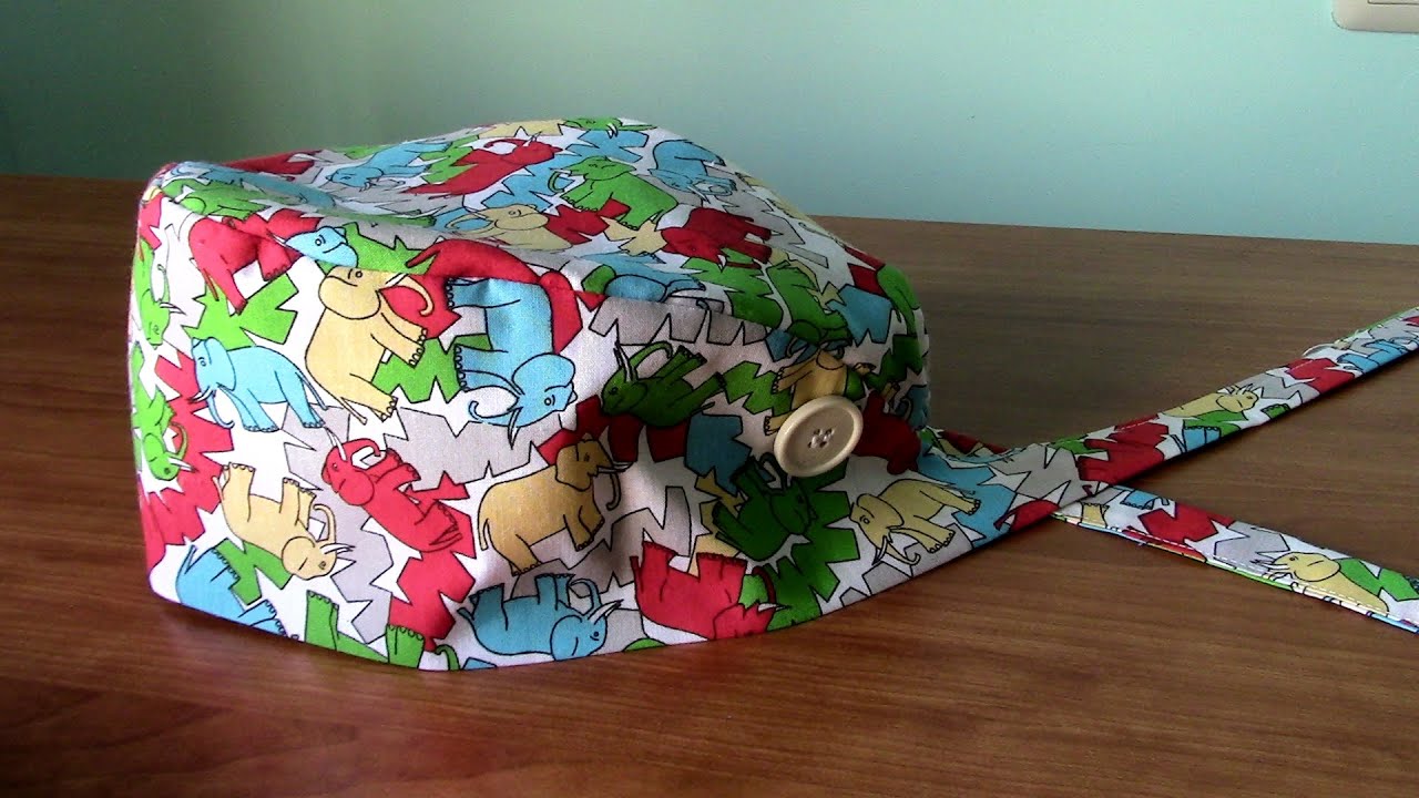 gorro de enfermera con patrón gratis, tutorial completo