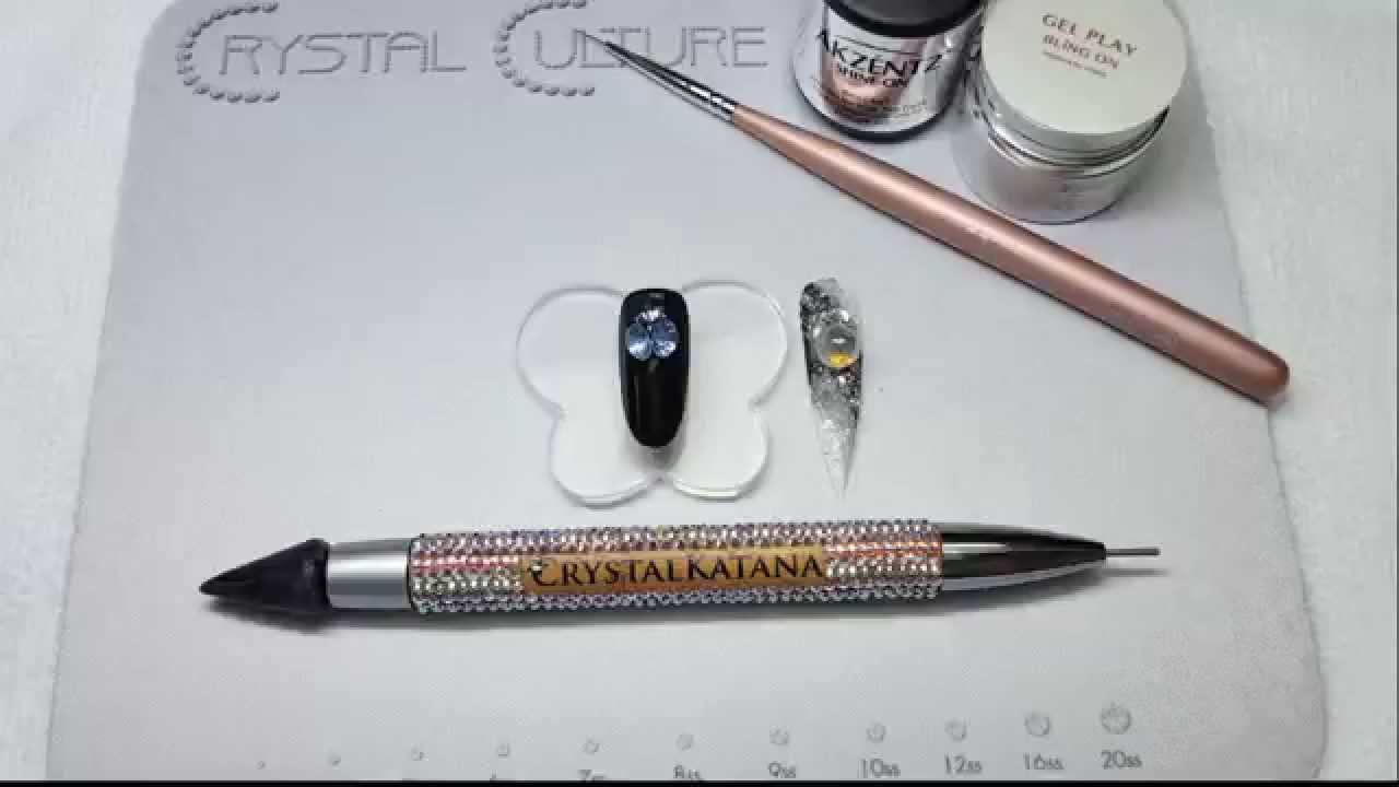 How to Apply Pointy-Back Crystals That LAST! | 3D Bling Nail Art with Swarovski Clusters