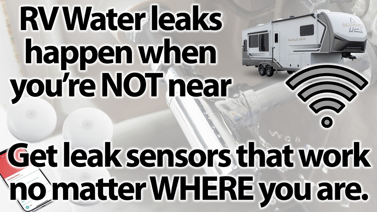 WiFi Connected Water Leak Sensors for your RV - get notified wherever you are