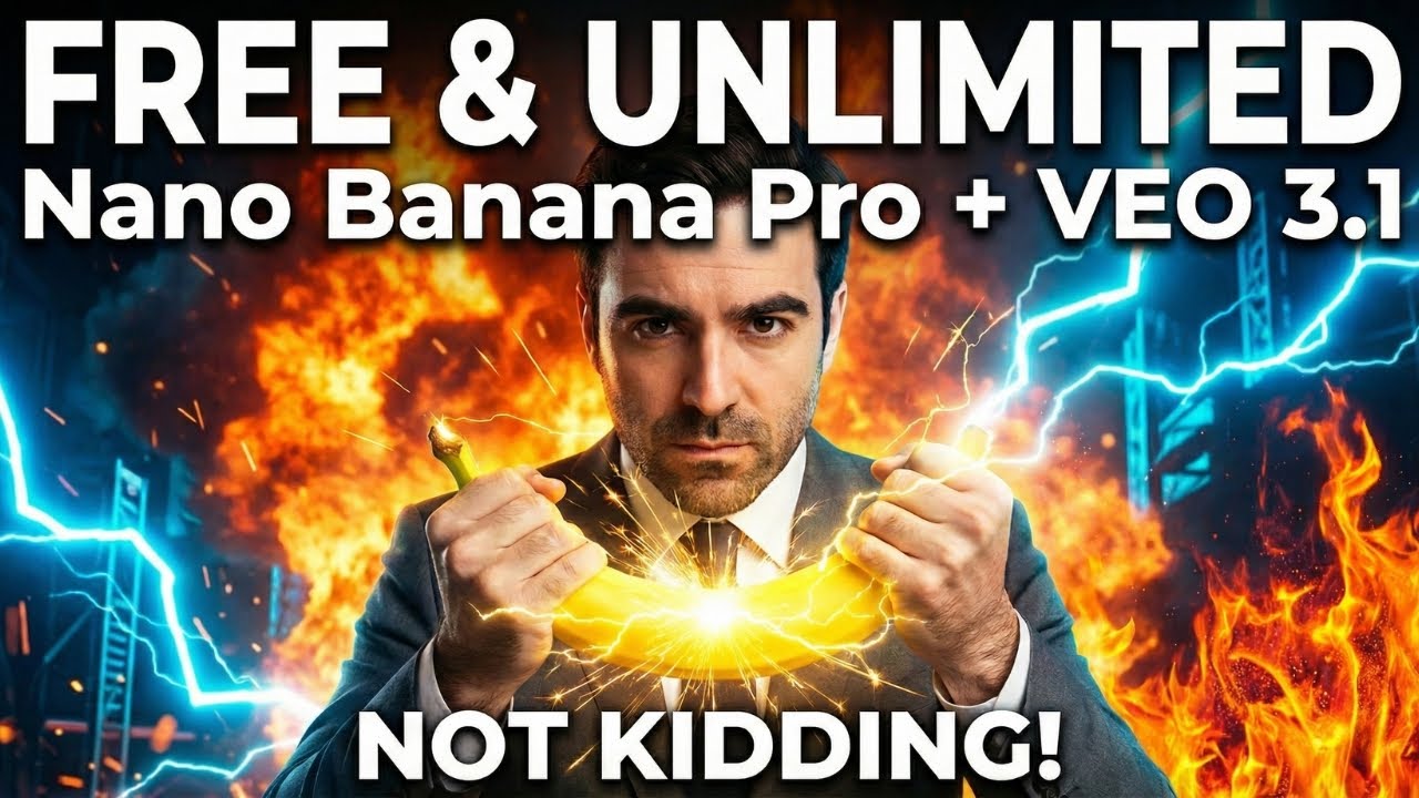 Revealed: How to Get Nano Banana Pro & VEO 3.1 FREE and Unlimited Instantly