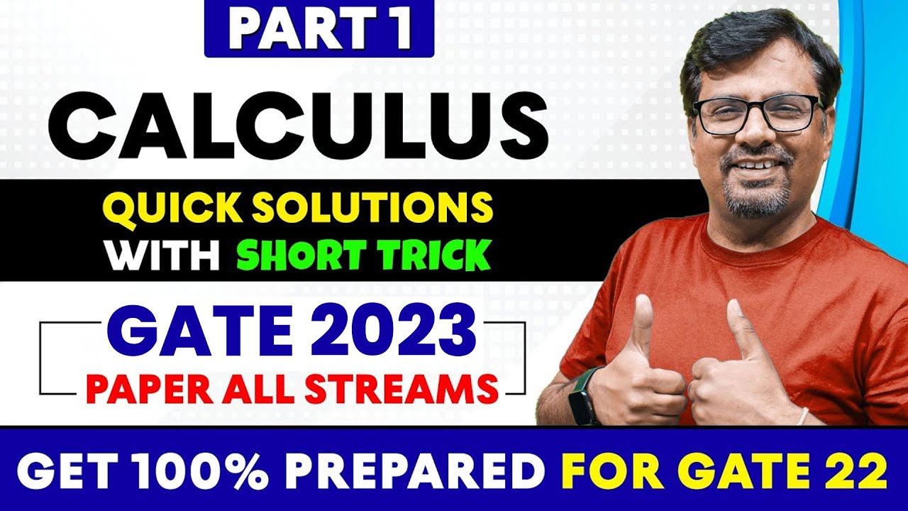 GATE Exam | Engineering Mathematics  - Calculus | GATE 2021 Paper Solution With Short Trick