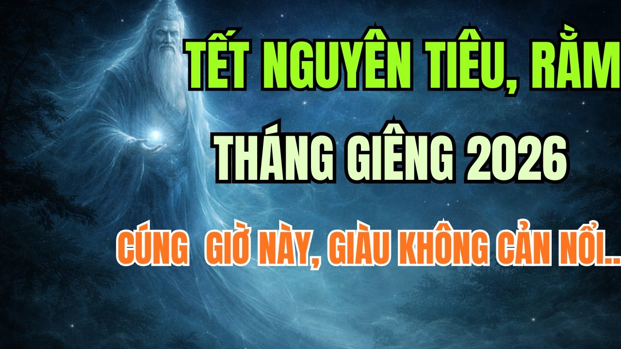 TẾT NGUYÊN TIÊU RẰM THÁNG GIÊNG 2026 – CÚNG ĐÚNG GIỜ LINH THIÊNG, GIÀU CÓ KHÔNG CẢN NỔI