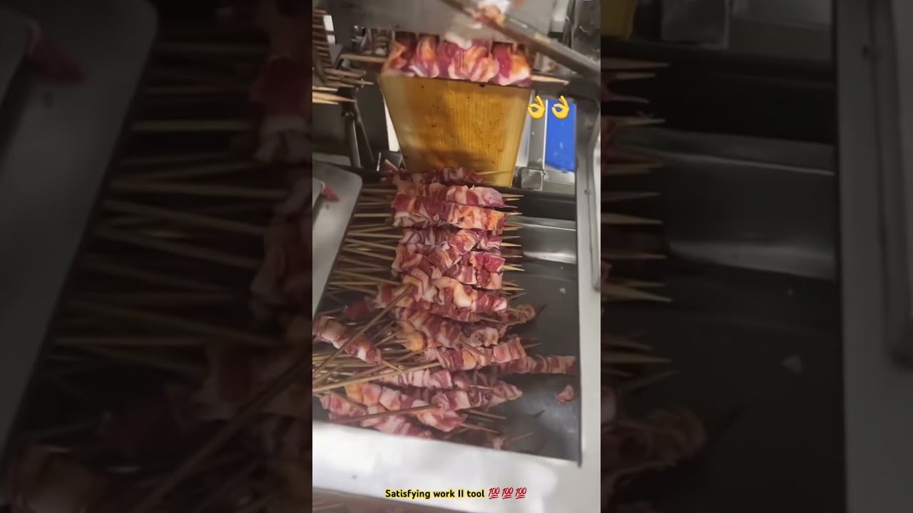 BBQ sticks making automatic process