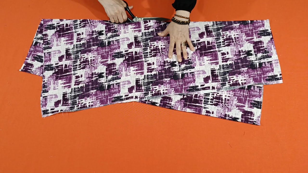 Ткань длиной всего 105 см 👗Раскрой за 5 минут Шить за 10 минут / очень просто