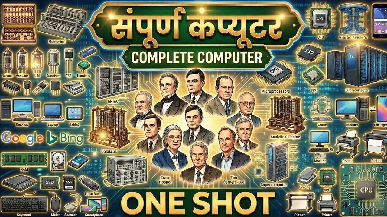 Computer One Shot Marathon Class 💻 | कंप्यूटर Complete Basics से Advanced