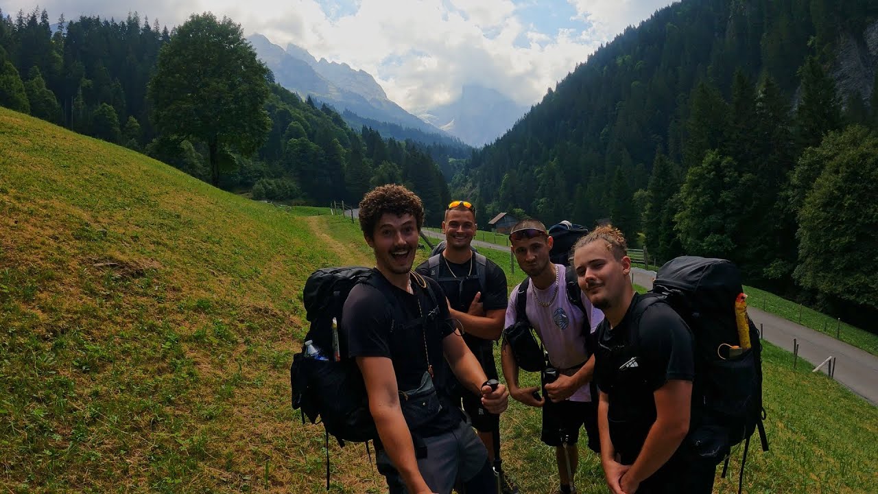 Hiking The Via Alpina Segments 67 & 68 🇨🇭 | 4 mates, 3 Days, 2 nights and 1 failed tram ride.