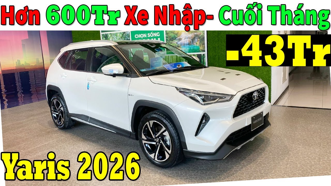 ✅Hơn 600Tr Lấy Toyota Yaris Cross Cuối Tháng 1 Năm 2026 Mới| Giá Lăn Bánh Yaris Cross Mới | Topcarvn