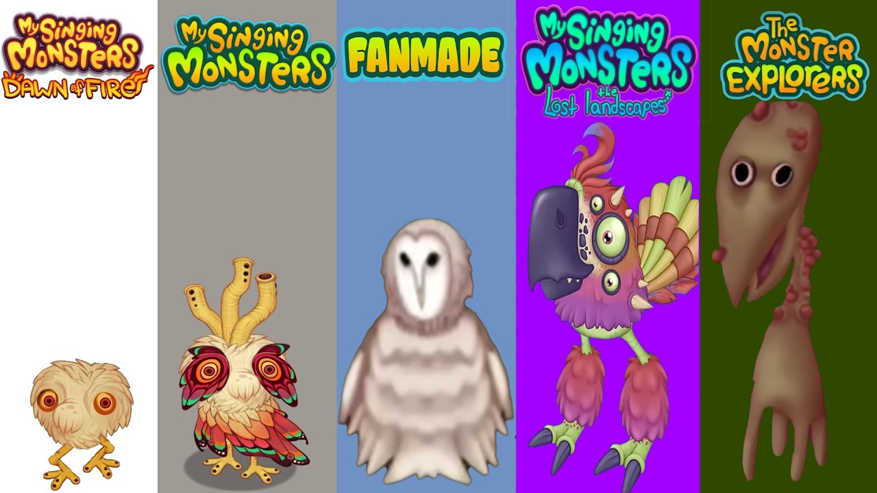 Dawn Of Fire, My Singing Monsters, Lost Landscapes, Monster Explorers, Fanmade Redesign Comparisons