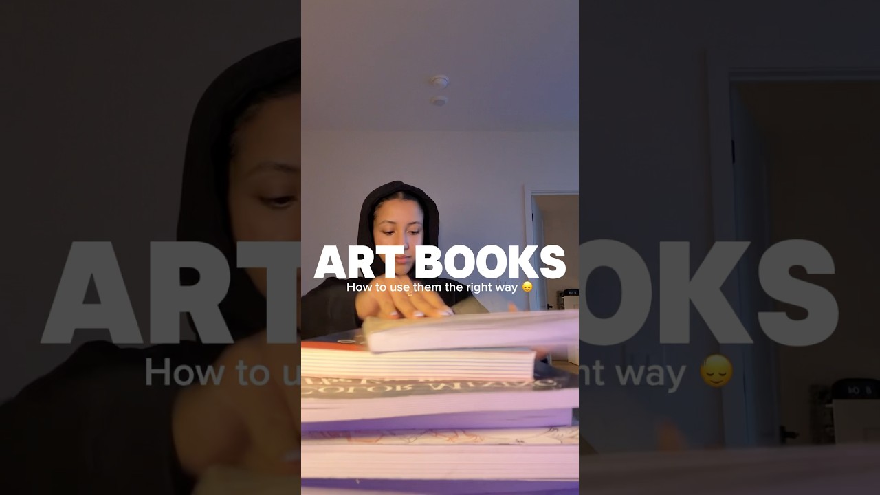 How to use Art books correctly ( posting my artbook collection next 💕) #artistsbooks #art #college