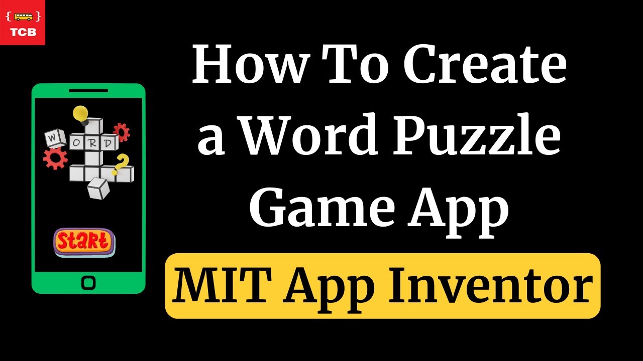 How To Create Word Puzzle Game App In MIT App Inventor.