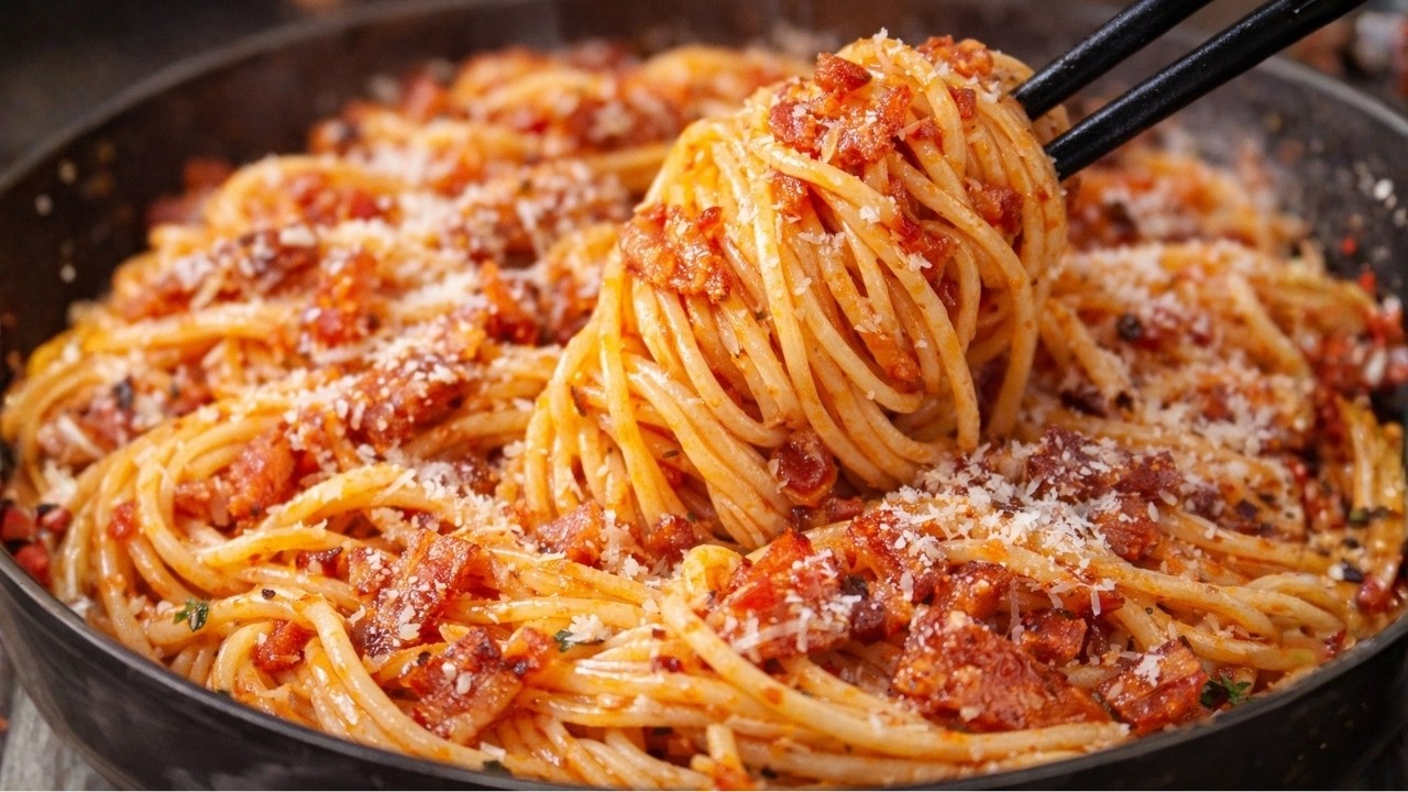 Solo 3 ingredientes para la mejor Pasta de tu vida. ¡El secreto está en la salsa!