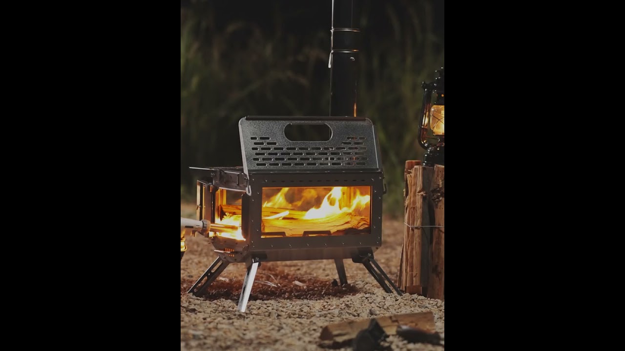 Butterfly Mini Wood Stove | Portable Stove for Hot Tent Camping (2/3)