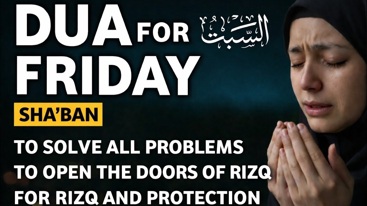 FRIDAY DUA | To Open: The Door of Rizq, Remove Hardships & Worries