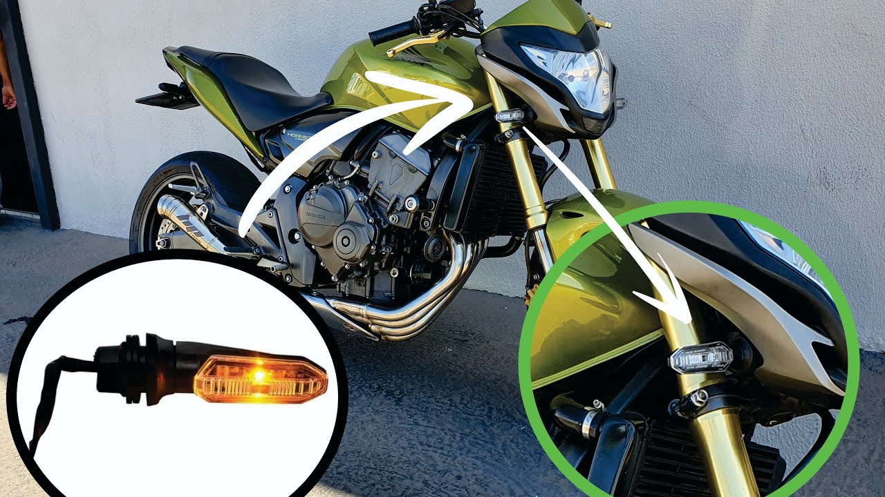 COMO COLOCA AS SETAS DA CB TWISTER NA HORNET- hornet 2008 a 2014