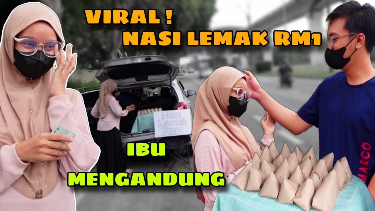 Walau Sarat Mengandung Tetap Kuat Cari Rezeki Untuk Baby Sulong. Viral! Nasi Lemak Seringgit