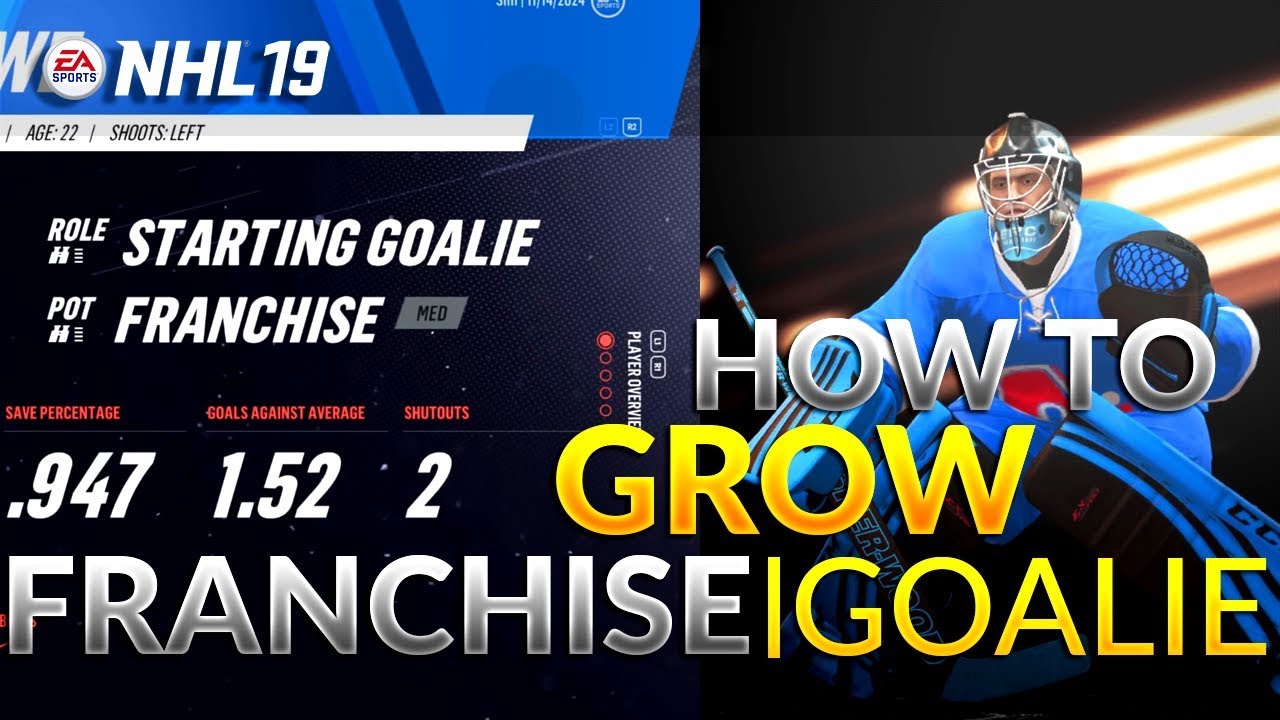 NHL 19 | How To Grow A Franchise Potential Goalie