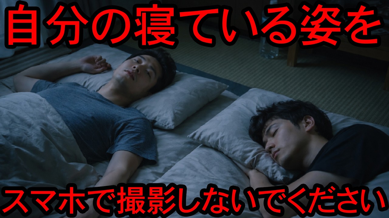 【警告】面白半分で自分の寝ている姿を一晩中撮影していたユーチューバーの悲劇…