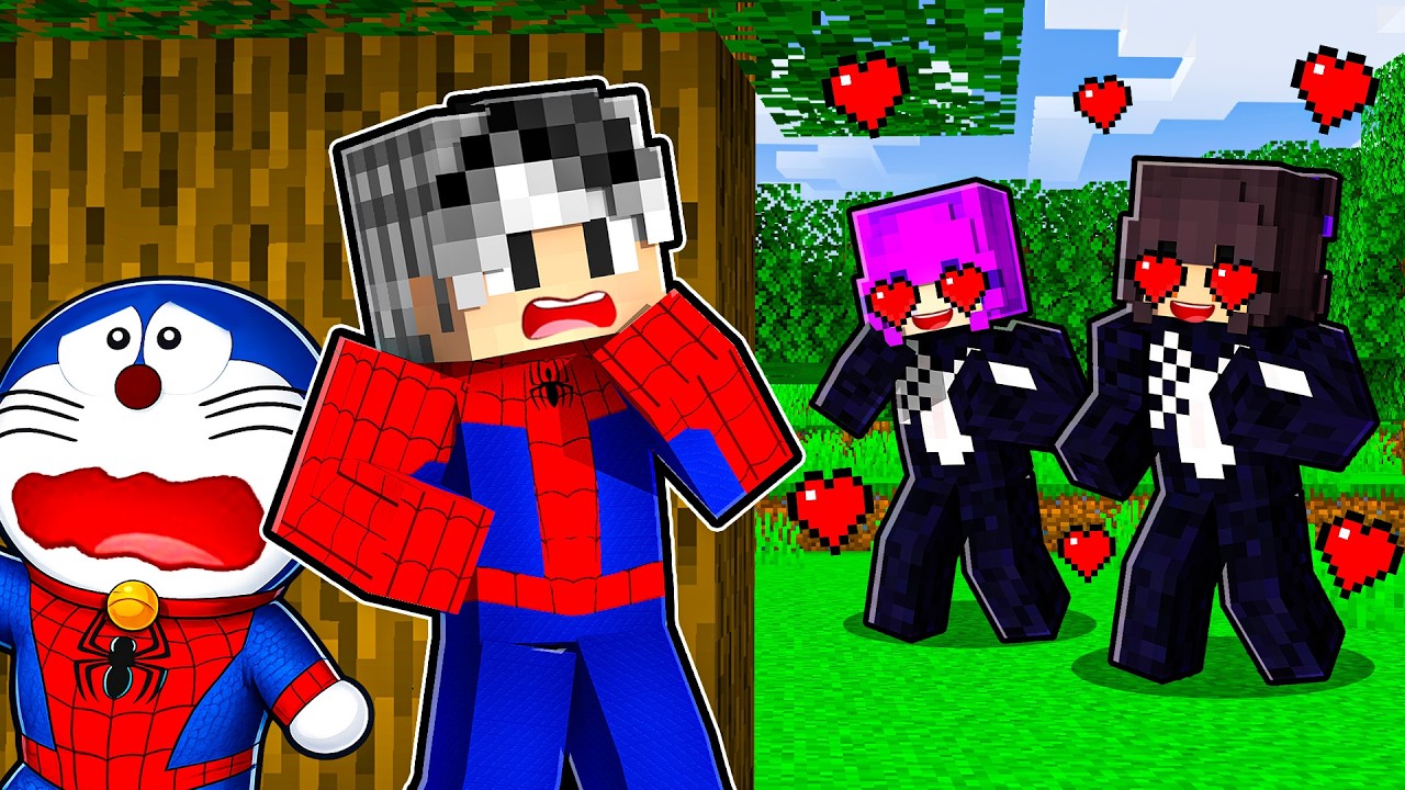 GÜROL VE TOMBİŞ SÜPER KAHRAMAN OLUP KIZLARI AŞIK ETTİ - Minecraft
