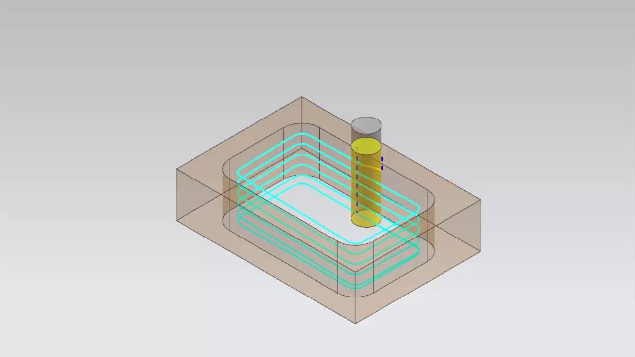 NX CAM 11 -  Profile Ramping in Floor Wall Milling