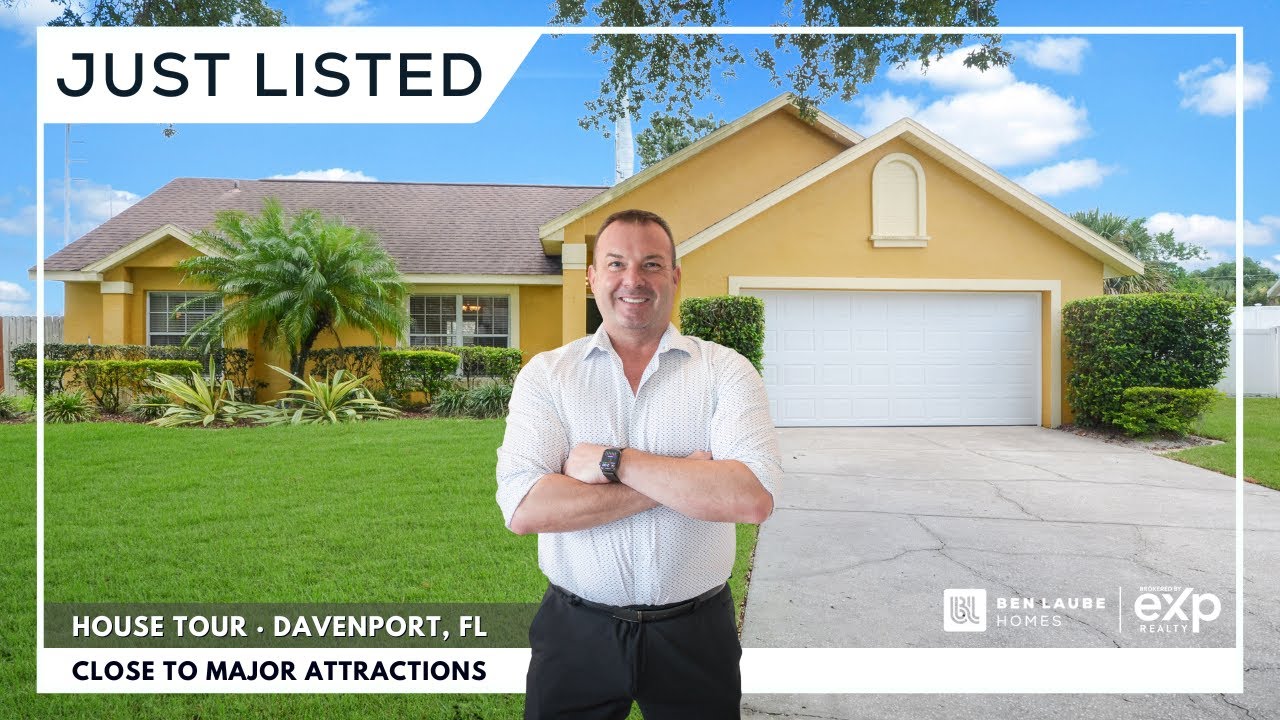 JUST LISTED in Davenport, FL | 4 Bedroom Home Near THEME PARKS for Sale | Florida Houses for Sale