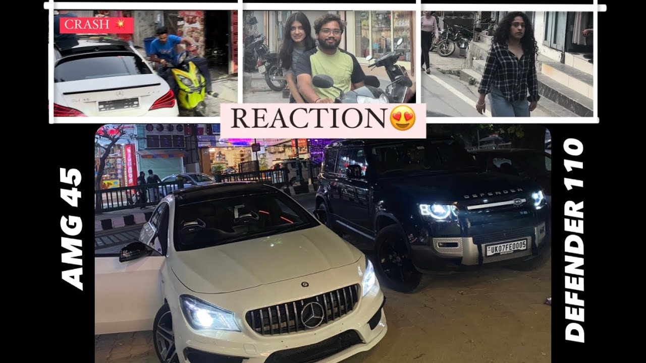 MODIFIED DEFENDER AND AMG 45 || PUBLIC REACTION🔥 || OFF ROADING⛰️ || REVIEW ❤️