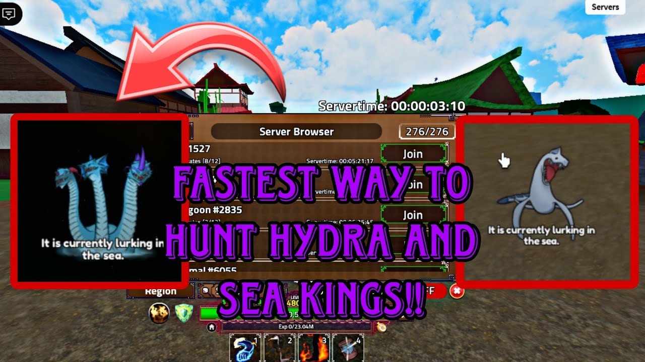 FASTEST WAY TO FIND HYDRA AND SEA KINGS IN KING LEGACY!!