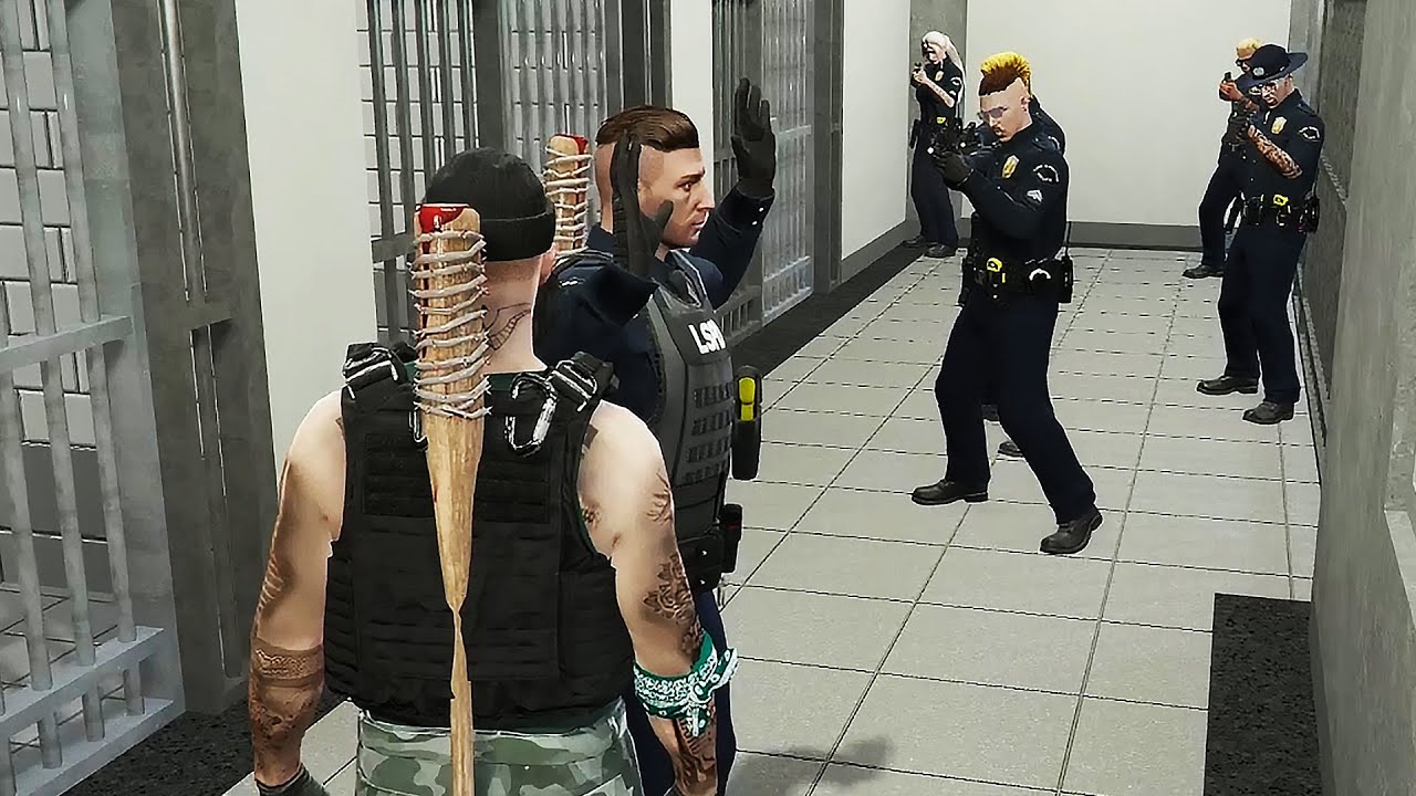 Ramee and Peanut Holds a Cop Hostage Inside the MRPD Jail Cell | Prodigy 2.0 | GTA | CG