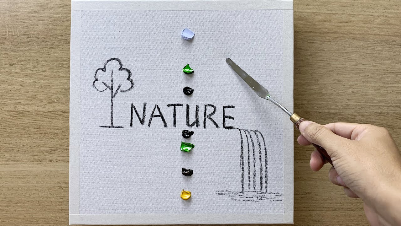 Daily challenge #155 / Acrylic /  Refresh your mind / Nature painting