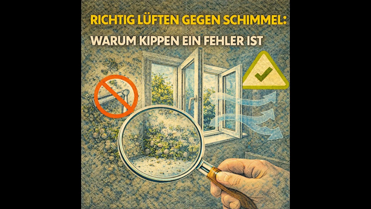 Schimmel-Falle Wohnung: Warum Kippfenster ein Fehler sind & wie du wirklich richtig lüftest!
