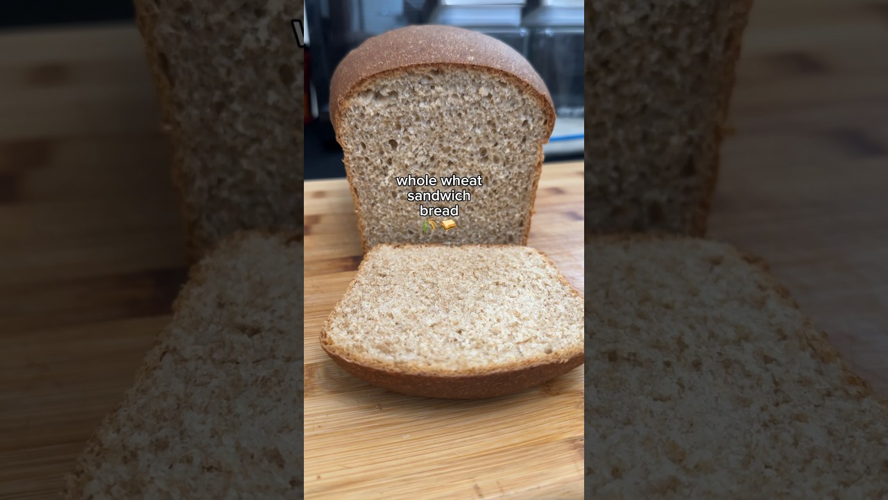 Whole wheat sandwich bread recipe #recipes #baking #bread