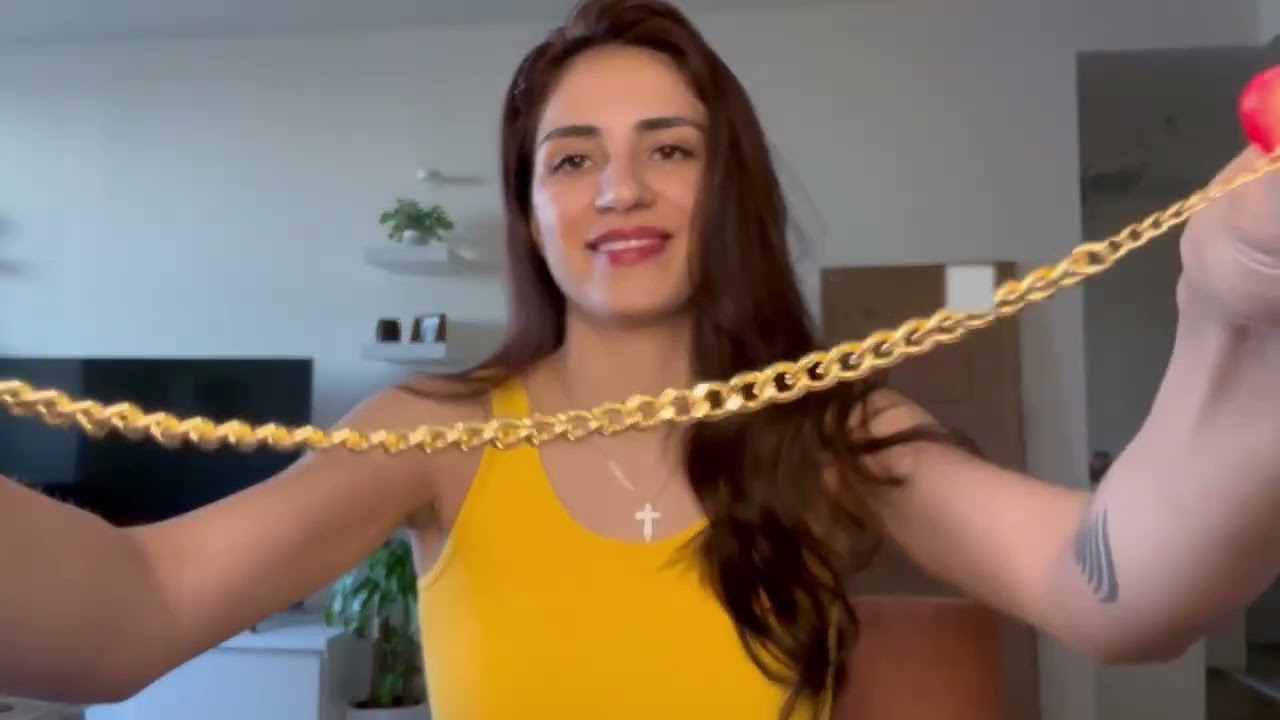 Gold anklet set for women unboxing video