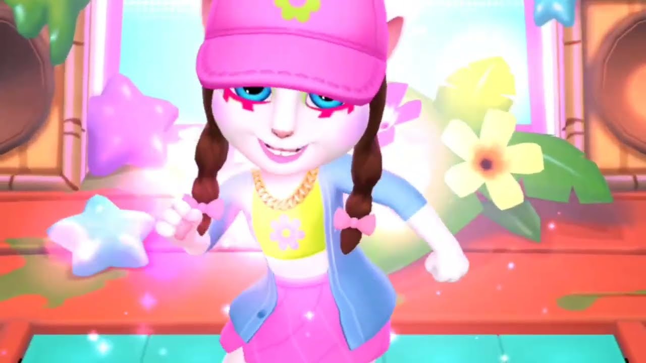 My Talking Angela 2 Had a Fun Day🤸‍♂️🥳🥳👌 #anjela2 #talkingtom #funny #trendingshorts