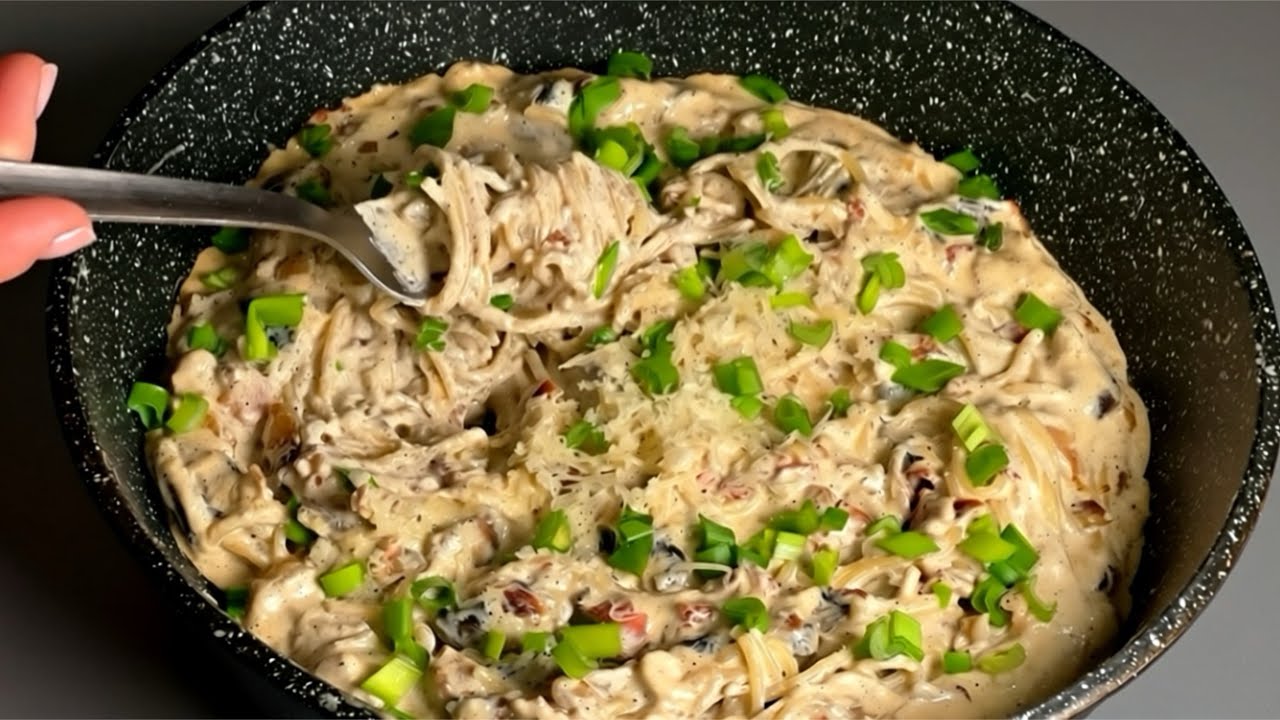 Diese Pasta ist so lecker! Ein einfaches Rezept von einem Restaurantkoch.