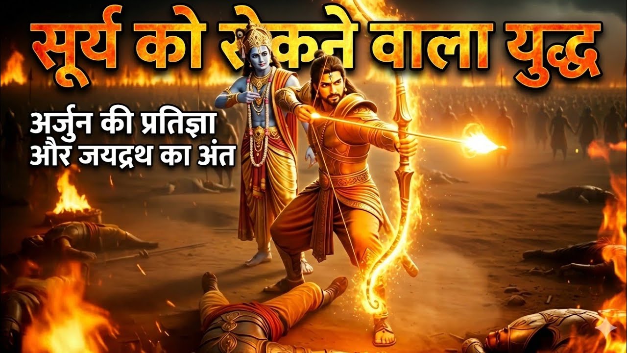 “The Battle That Stopped the Sun | Arjuna’s Vow and the End of Jayadratha” #facts #yotubevideo#viral