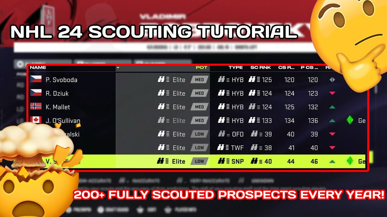 NHL 24 Scouting Tutorial: The Best Way to Scout in Franchise Mode