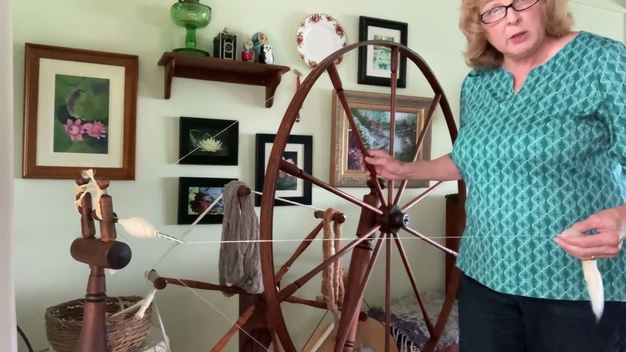 Great wheel spinning    The draft followed by drop and wind on.