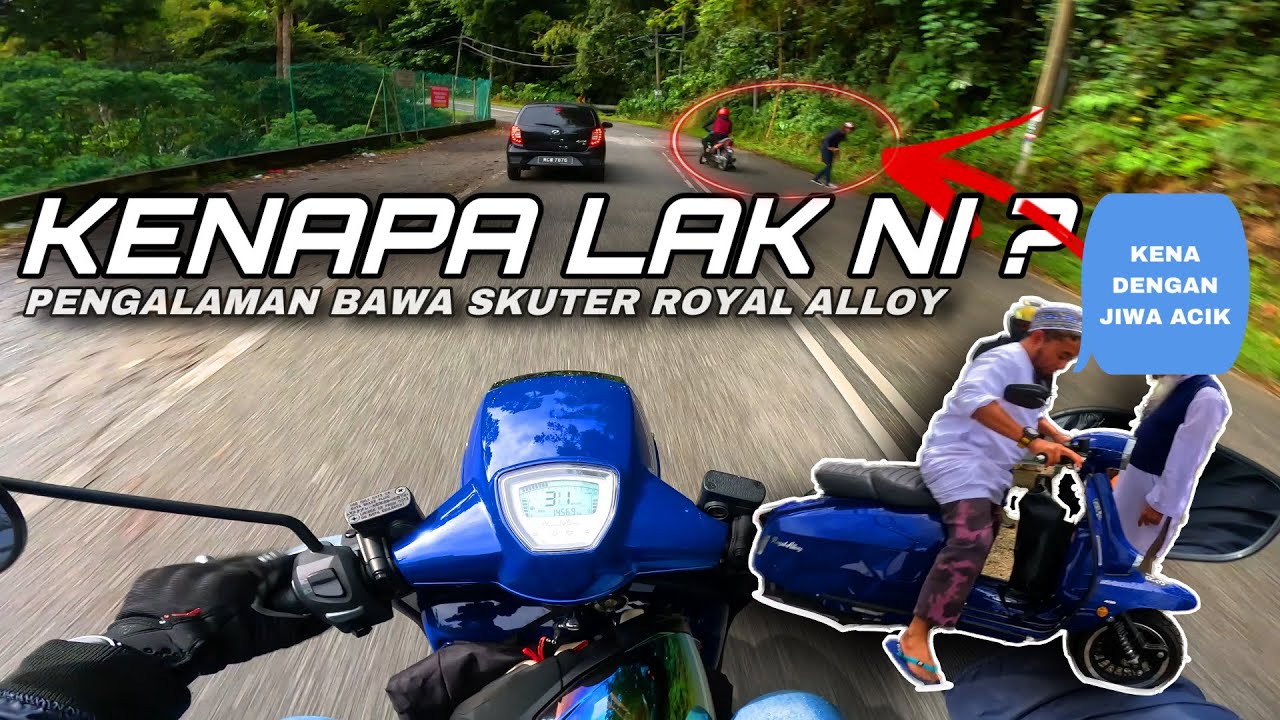 LATELY NI ADA JE ACCIDENT 😰 RAMAI SUKA MOTOR NI | TOP SPEED ROYAL ALLOY GP180 TG250 VESPA [4K HD]