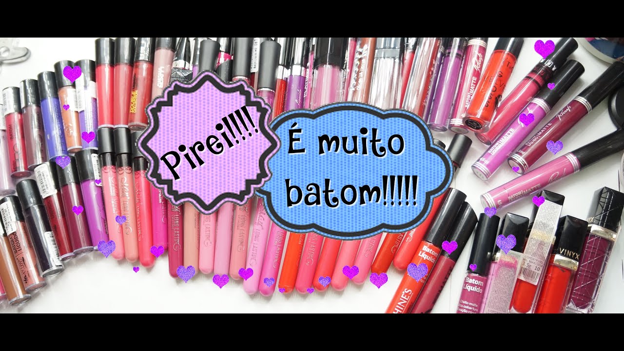 ♥Coleção de  batons líquidos matte + Desapegos ♥
