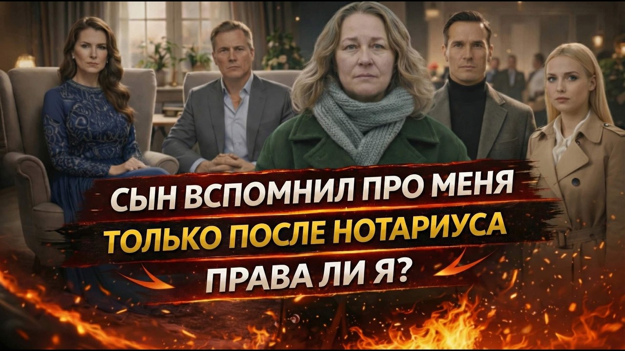 Ваши Истории | Сын отказал мне… но после визита к нотариусу всё изменилось